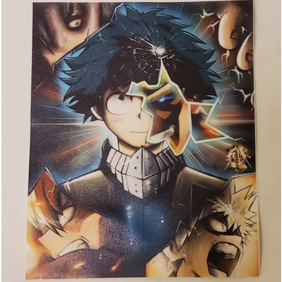 League One for All Izuku Wall Canvas Poster - Picture 6 of 10